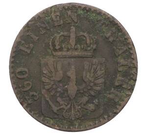 1 пфенниг 1866 года A Пруссия — Фото №2