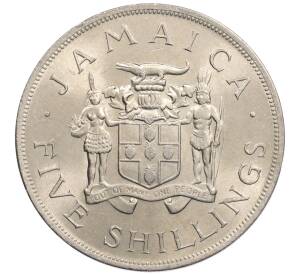5 шиллингов 1966 года Ямайка «VIII Игры Содружества» — Фото №2