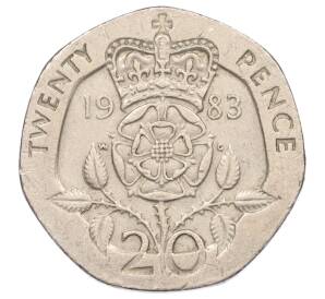 20 пенсов 1983 года Великобритания — Фото №1