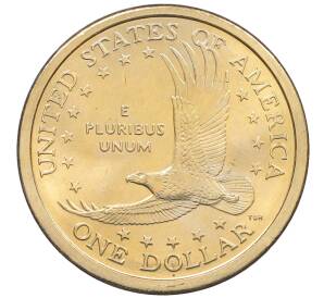 1 доллар 2000 года D США Сакагавея «Парящий орел» — Фото №2
