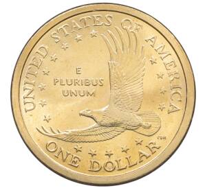 1 доллар 2000 года D США Сакагавея «Парящий орел» — Фото №2