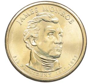 1 доллар 2008 года (D) США «5-й президент США Джеймс Монро» — Фото №1