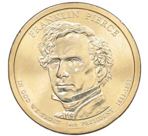 1 доллар 2010 года (P) США «14-й президент США Франклин Пирс» — Фото №1
