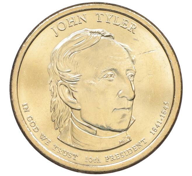 Монета 1 доллар 2009 года (D) США «10-й президент США Джон Тайлер» (Артикул: M2-90591) — Фото №1