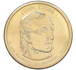 1 доллар 2009 года (P) США «10-й президент США Джон Тайлер»