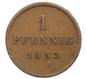 1 пфенниг 1853 года Бавария — Фото №1