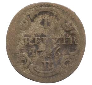 1 крейцер 1786 года Бранденбург-Байрейт — Фото №1