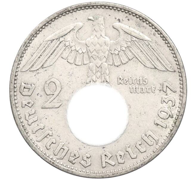 Монета 2 рейхсмарки 1937 года A Германия (Артикул: K10-6212) — Фото №1