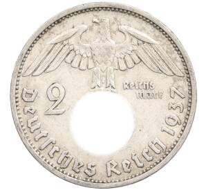 2 рейхсмарки 1937 года F Германия — Фото №1
