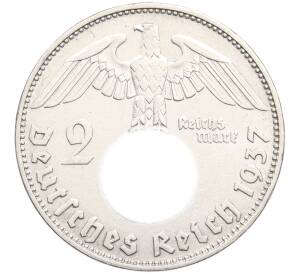 2 рейхсмарки 1937 года D Германия — Фото №1