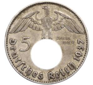 5 рейхсмарок 1937 года J Германия — Фото №1