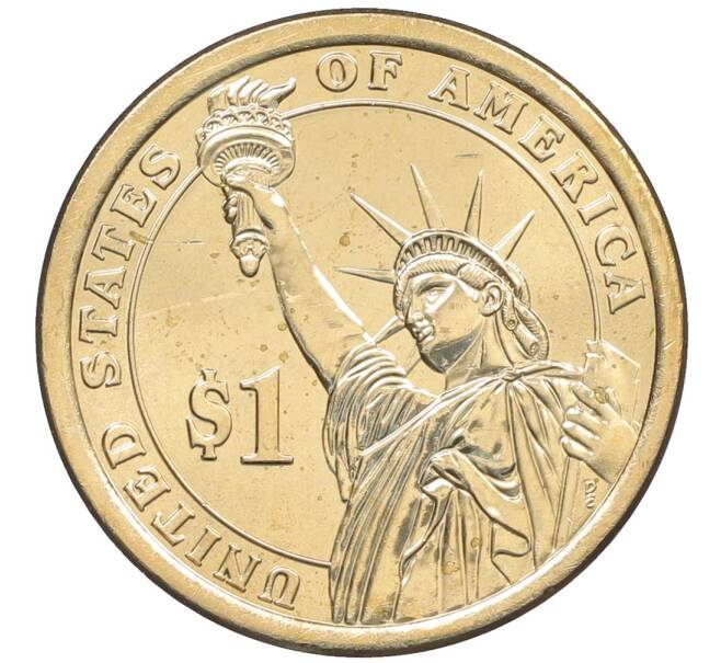 Монета 1 доллар 2015 года (D) США «36-й президент США Линдон Джонсон» (Артикул: M2-90609) — Фото №2