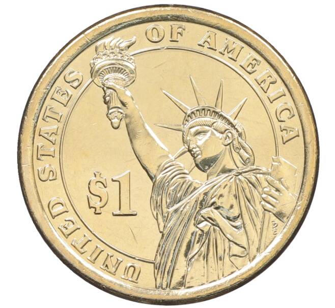 Монета 1 доллар 2016 года (D) США «38-й президент США Джеральд Форд» (Артикул: M2-90629) — Фото №2