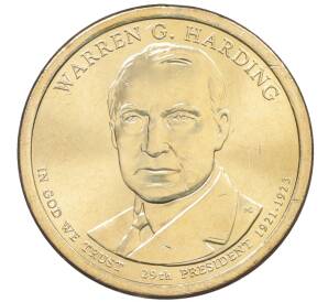 1 доллар 2014 года (P) США «29-й президент США Уоррен Гардинг» — Фото №1