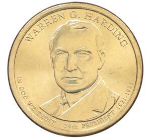 1 доллар 2014 года (P) США «29-й президент США Уоррен Гардинг» — Фото №1
