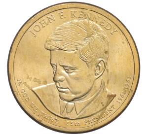 1 доллар 2015 года (P) США «35-й президент США Джон Кеннеди» — Фото №1