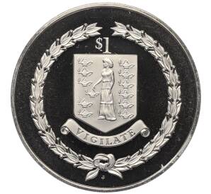 1 доллар 1992 года Британские Виргинские острова «500 лет открытию Америки» — Фото №1