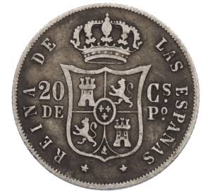 20 сентимо 1868 года Испанские Филиппины — Фото №1