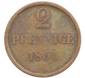 2 пфеннига 1855 года Брауншвейг — Фото №1