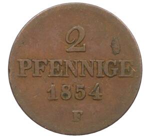 2 пфеннига 1854 года Саксония — Фото №1