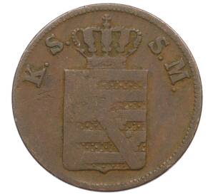 2 пфеннига 1854 года Саксония — Фото №2