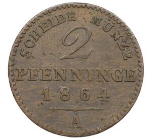 2 пфеннига 1864 года A Пруссия — Фото №1