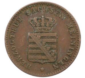 2 пфеннига 1860 года Саксен-Мейнинген — Фото №2