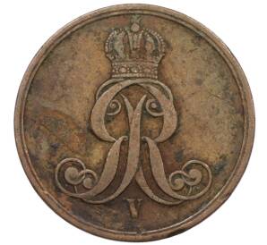 2 пфеннига 1858 года Ганновер — Фото №2