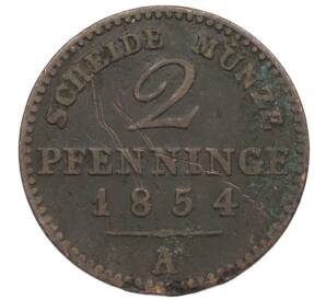 2 пфенига 1854 года A Пруссия — Фото №1