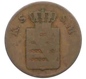 2 пфеннига 1841 года Саксония — Фото №2