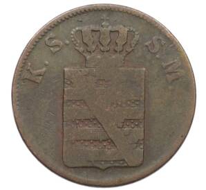 2 пфеннига 1851 года Саксония — Фото №2