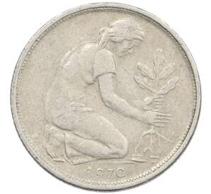 50 пфеннигов 1970 года G Западная Германия (ФРГ) — Фото №1