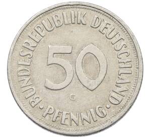 50 пфеннигов 1970 года G Западная Германия (ФРГ) — Фото №2
