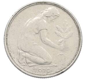 50 пфеннигов 1970 года F Западная Германия (ФРГ) — Фото №1
