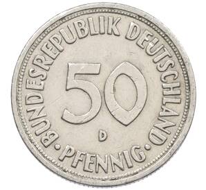 50 пфеннигов 1970 года D Западная Германия (ФРГ) — Фото №2