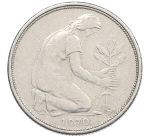 50 пфеннигов 1970 года F Западная Германия (ФРГ) — Фото №1