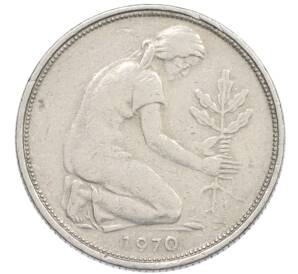 50 пфеннигов 1970 года F Западная Германия (ФРГ) — Фото №1