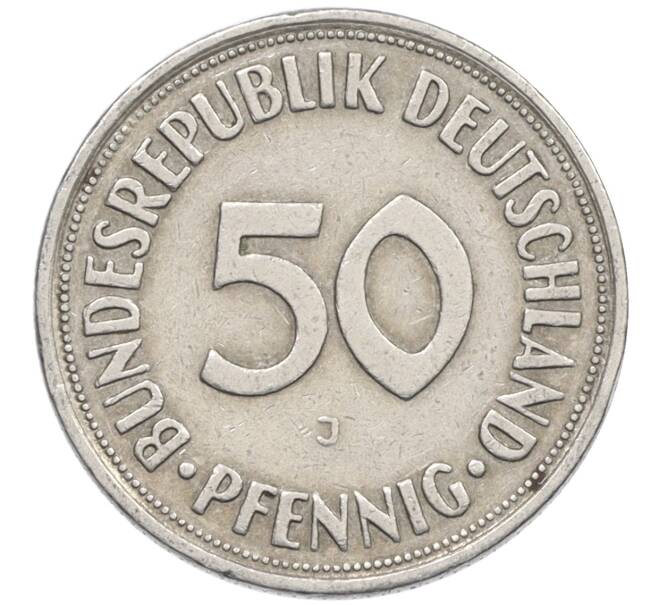 Монета 50 пфеннигов 1950 года J Западная Германия (ФРГ) (Артикул: K10-6637) — Фото №2