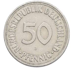 50 пфеннигов 1950 года J Западная Германия (ФРГ) — Фото №2