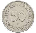 Монета 50 пфеннигов 1950 года F Западная Германия (ФРГ) (Артикул: K10-6639) — Фото №2