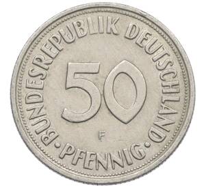 50 пфеннигов 1950 года F Западная Германия (ФРГ) — Фото №2