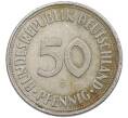Монета 50 пфеннигов 1950 года J Западная Германия (ФРГ) (Артикул: K10-6641) — Фото №2