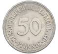Монета 50 пфеннигов 1950 года J Западная Германия (ФРГ) (Артикул: K10-6642) — Фото №2