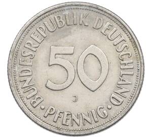 50 пфеннигов 1950 года J Западная Германия (ФРГ) — Фото №2