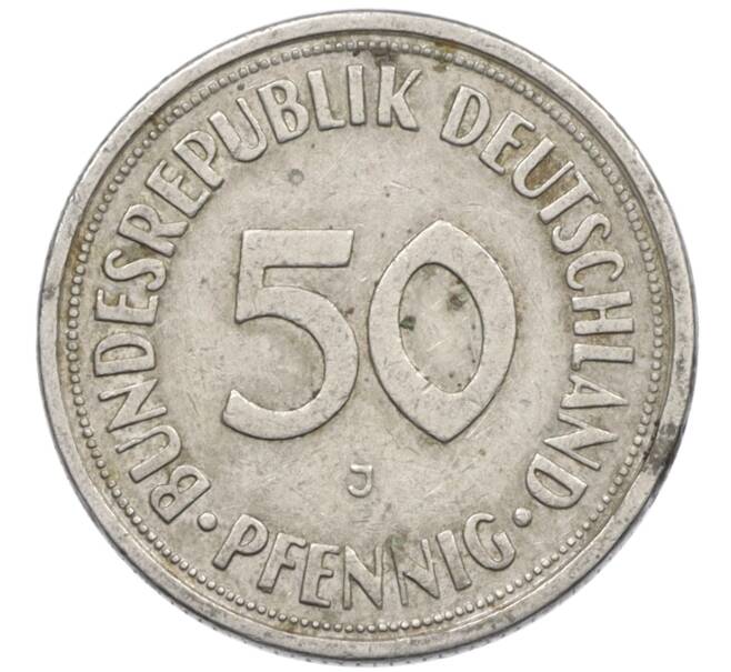 Монета 50 пфеннигов 1950 года J Западная Германия (ФРГ) (Артикул: K10-6645) — Фото №2