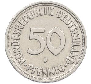 50 пфеннигов 1950 года D Западная Германия (ФРГ) — Фото №2