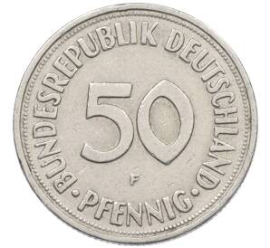 50 пфеннигов 1950 года F Западная Германия (ФРГ) — Фото №2