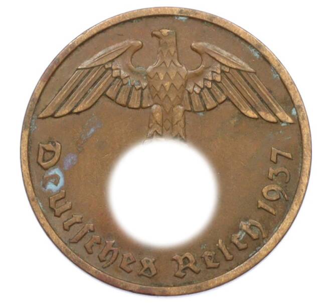 Монета 2 рейхспфеннига 1937 года A Германия (Артикул: K10-6291) — Фото №1