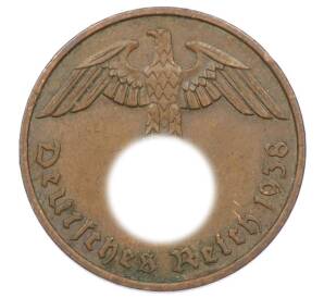 2 рейхспфеннига 1938 года F Германия — Фото №1