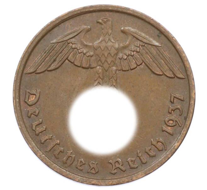 Монета 2 рейхспфеннига 1937 года D Германия (Артикул: K10-6293) — Фото №1